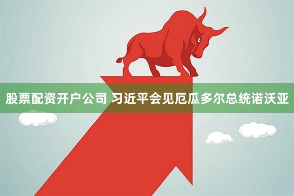 股票配资开户公司 习近平会见厄瓜多尔总统诺沃亚
